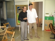 Vernissage at the art studio in Madrid, 2007